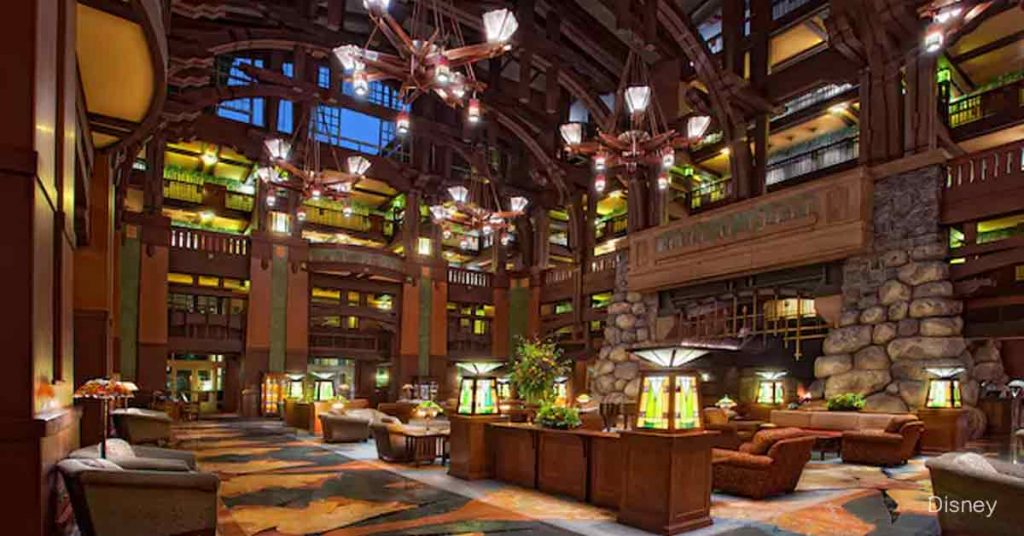 Lobby of Disney's Grand Californian Hotel & Spa
