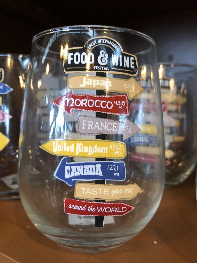Stemless Wine Galss from the Epcot Food & Wine Festival