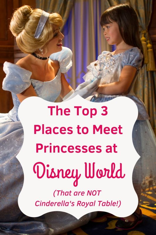 A Princess Meet is a MUST for any true Disney fan. Learn our Top 3 Favorite Places to Meet the Princesses that are NOT Cinderella's Royal Table! #disneyworld #waltdisneyworld #disneyprincess #disneyworldcharactermeet #disneycharactermeals 