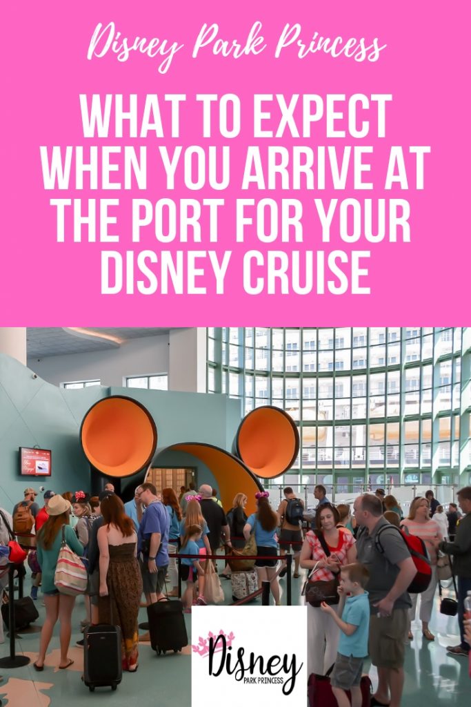 What to Expect When You Arrive at Port Canaveral for Your First Disney Cruise #disneycruise #disneycruiseline #portcanaveral