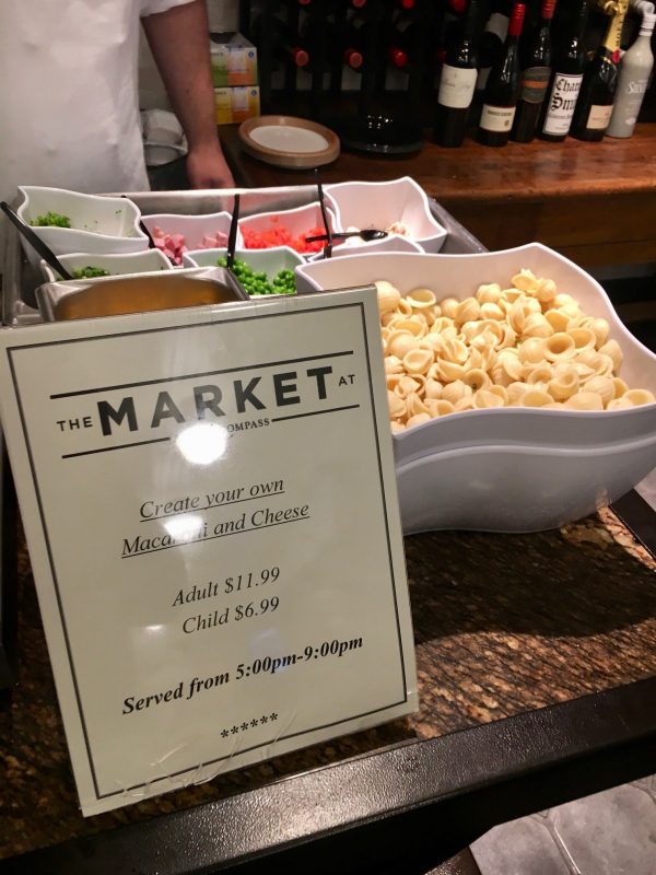 Make Your Own Mac and Cheese station at The Market at Ale & Compass