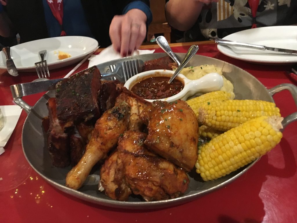 walt disney world whispering canyon cafe family platter