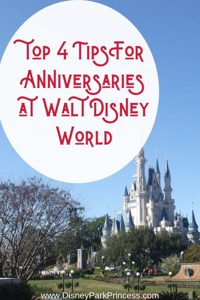 Our Top 4 Tips for Celebrating An Anniversary at Walt Disney World #disneyworld #anniversary #disneycelebrations
