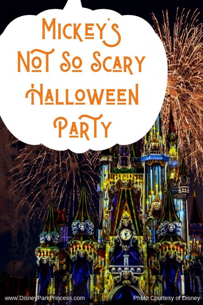 Mickey's Not So Scary Halloween Party is an after ours event at the Magic Kingdom. It is the perfect way to celebrate Halloween at Walt Disney World! Learn more about the shows, characters, parades, and more. #waltdisneyworld #disneyworld #halloween 