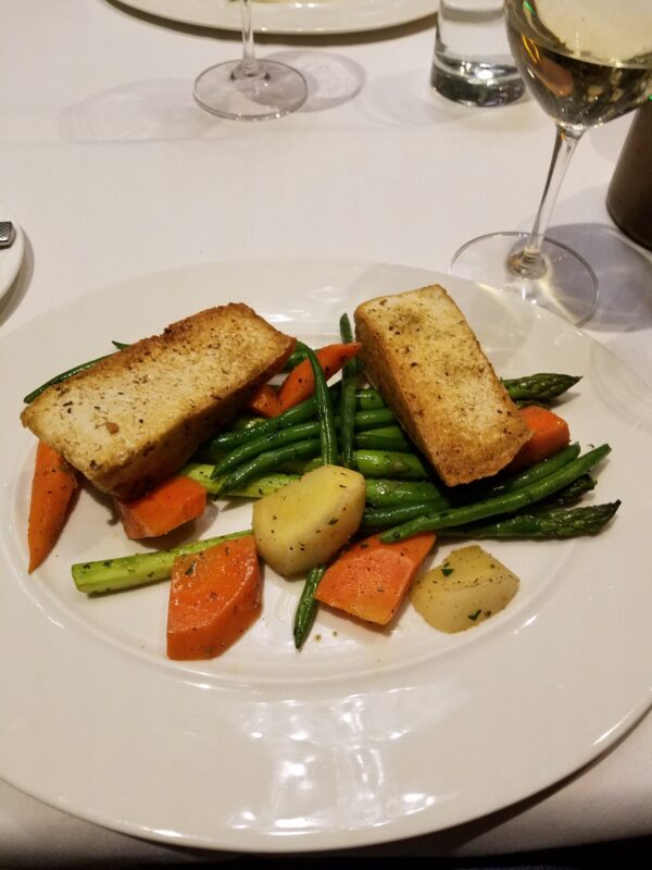 Tofu and vegetables at Flying Fish Eat Healthy