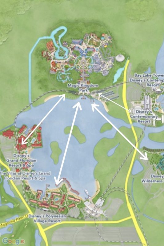 map maguc kingdom area resorts walt disney world