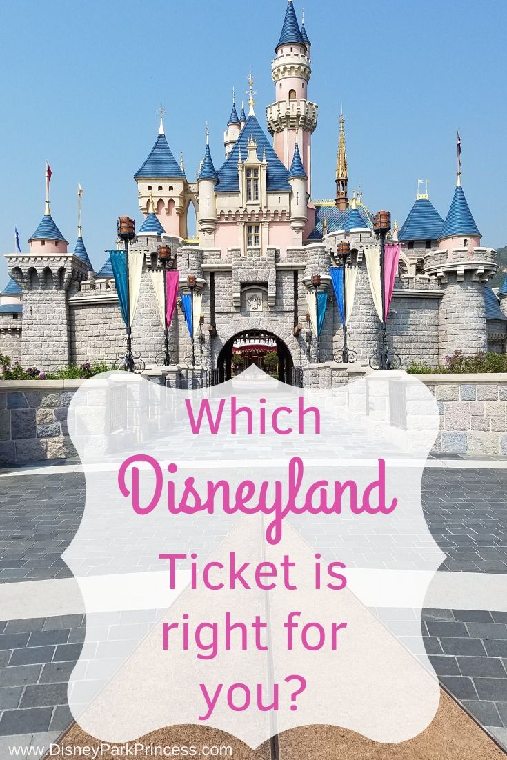 It's your first trip to Disneyland and there's so much to learn! Let's take a look at ticket options and which ticket works best for you! #disneyland #dl #tickets #parkhopper #maxpass