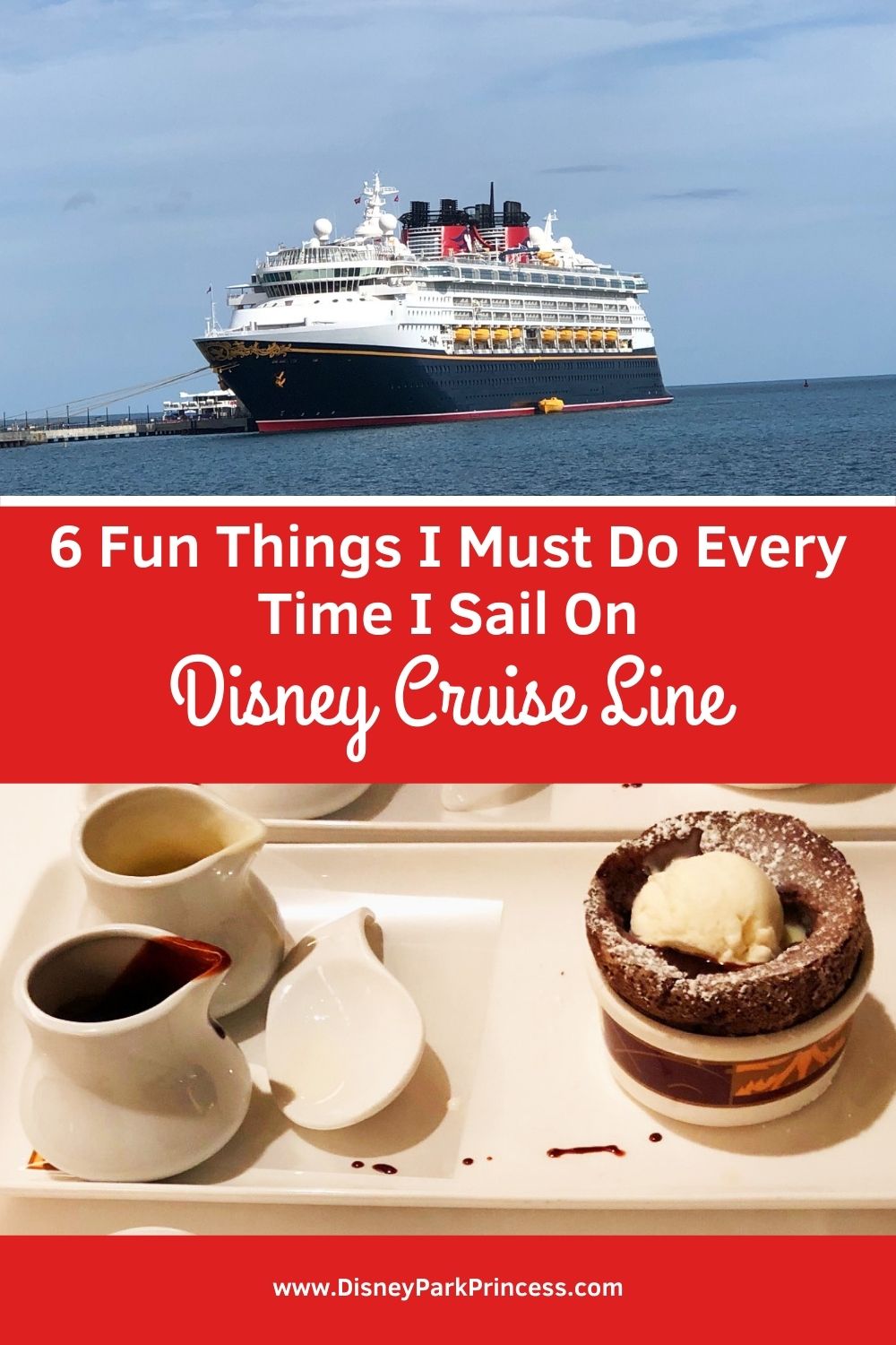 I love Disney Cruise Line! There are at least 6 things I must do on each and every Disney Cruise. #disneycruiseline #dcl #disney #travel