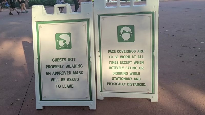 face covering signage