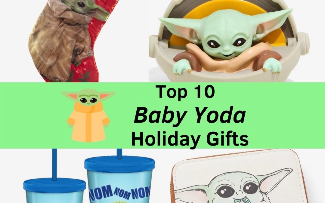 We are all obsessed with Baby Yoda! Here are our top 10 Baby Yoda Holiday Gifts for everyone who loves "The Mandalorian."