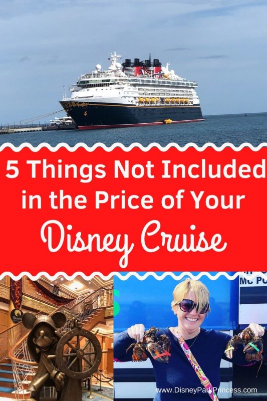 While there is much more included in the cost of your Disney Cruise than is not included, here are several things people think are included but are not. #disney #disneycruiseline #dcl