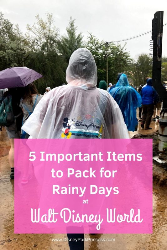 5 Important Items to Pack for Rainy Days at Walt Disney World