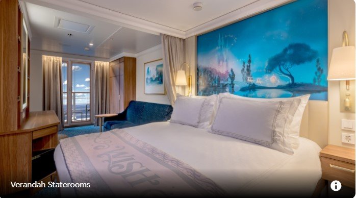 Disney Cruise Line Wish Verandah Stateroom