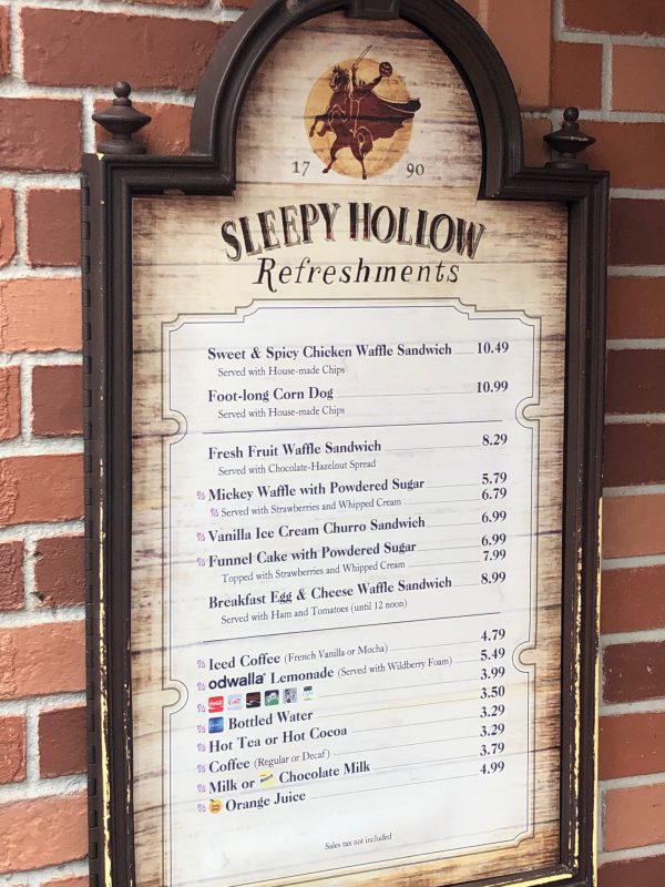 Sleepy Hollow Magic Kingdom Favorite Things to Eat
