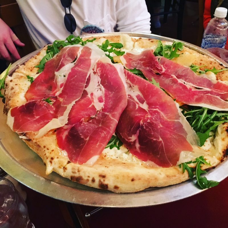 Via Napoli Prosciutto Melon pizza Epcot Favorite Things to Eat