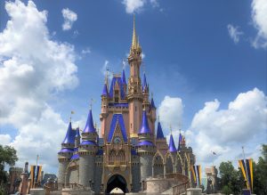 The Cinderella Castle Magic Kingdom at Walt Disney World during the day