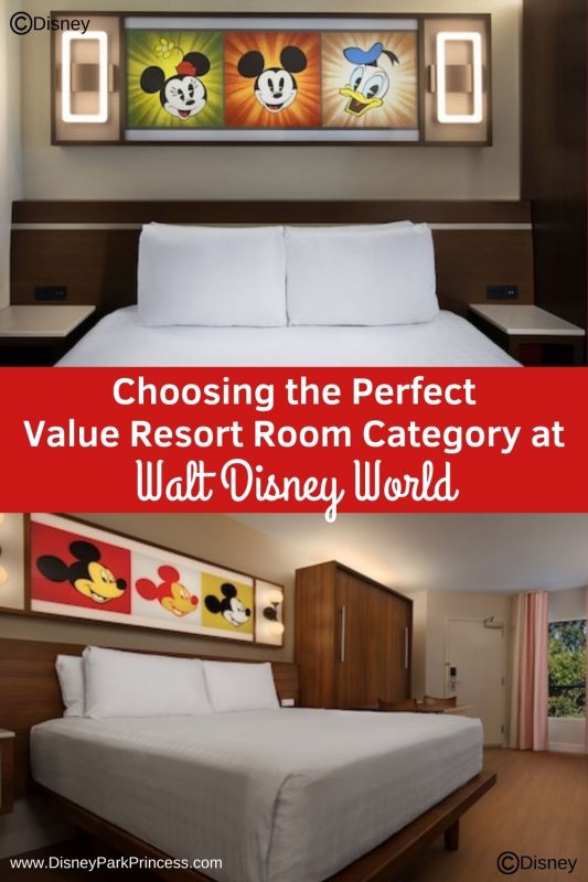 Choose the perfect value resort room category at Walt Disney World