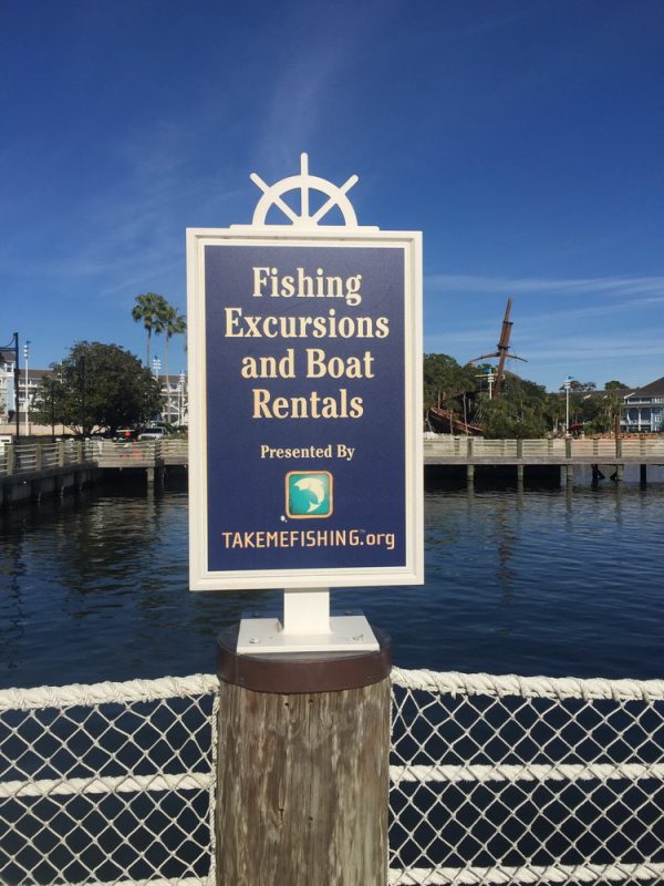 6 Unique Water Activities Walt Disney World Boat Rental Sign Fishing