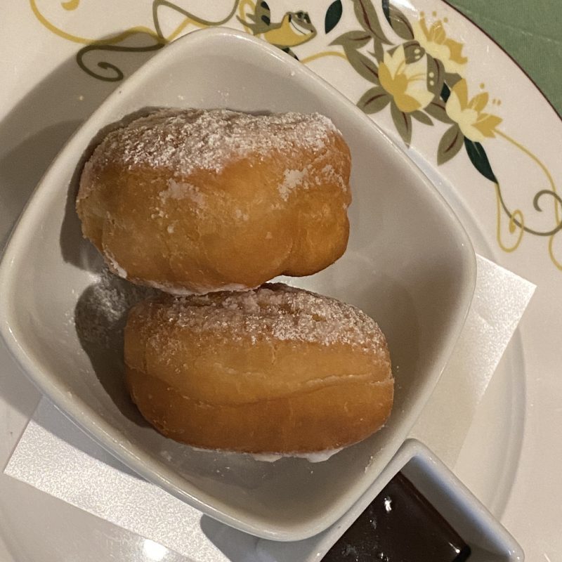 Disney Cruise Wonder Tiana's Place Beignets