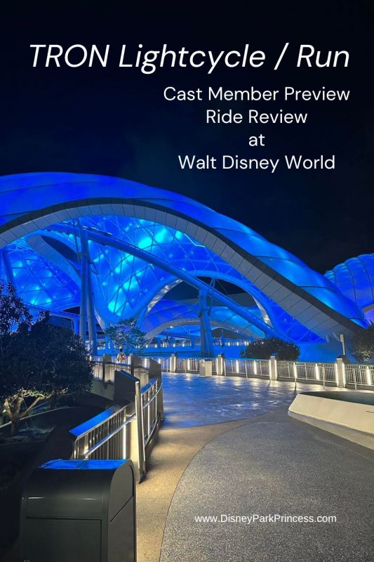 TRON Lightcyle Run Ride Review Pin Walt Disney World Magic Kingdom Cast Member PReview